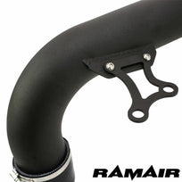 Ramair Ford Focus RS MK3 2.3 Ecoboost induction kit with cone foam air filter, heat shield, and hard pipe for enhanced airflow.