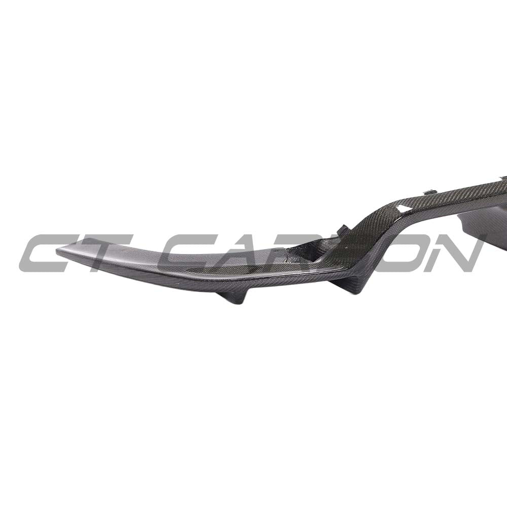 BMW F87 M2/M2C CT Carbon full car diffuser kit with K-style carbon fiber design, showcasing the sleek, lightweight material.