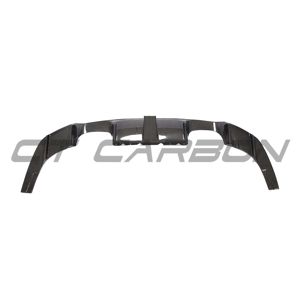 BMW F87 M2 M2C CT Carbon full carbon fiber diffuser kit with K-style design on a sleek black car.