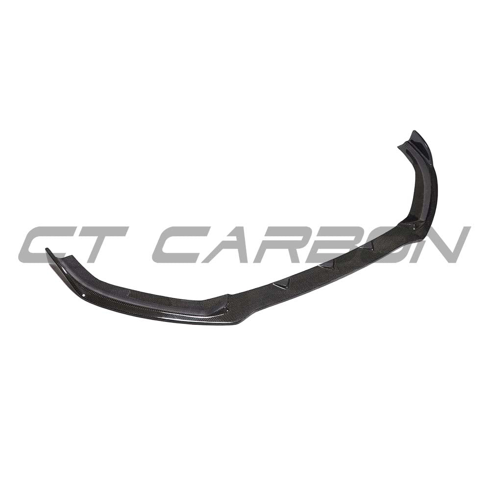 CT Carbon full carbon fiber kit for Audi S3 facelift saloon 8V, including splitter and body panels, showcasing sleek carbon fiber finish.