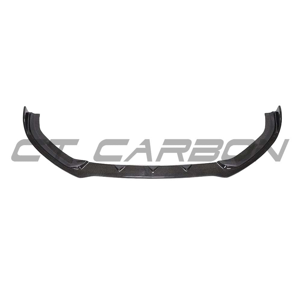 Full carbon fiber kit for Audi S3 facelift saloon 8V by CT Carbon, including splitter and body panels, showcasing sleek carbon fiber finish.