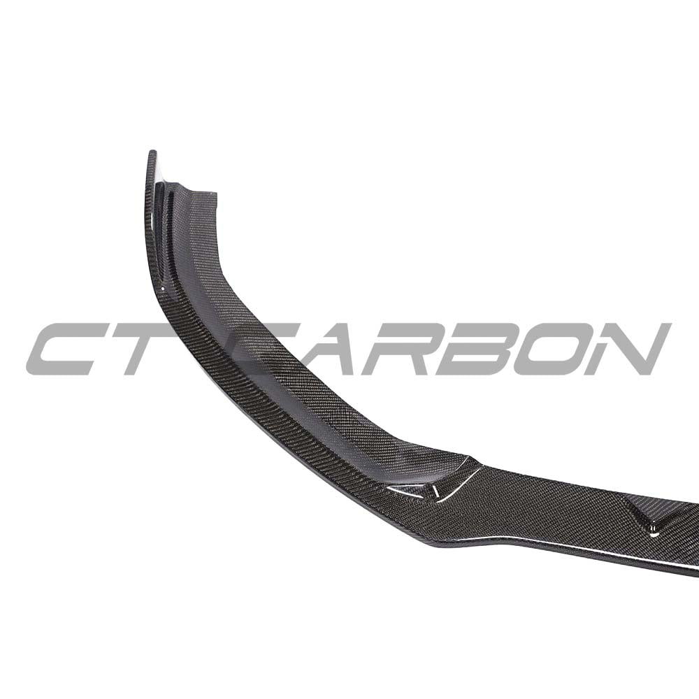 Full CT Carbon fiber kit for Audi S3 facelift saloon 8V, including splitters and body panels, showcasing sleek, lightweight design.