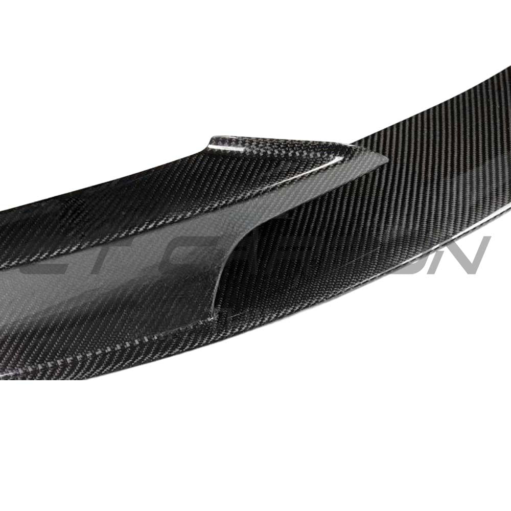 BMW F30 3 Series saloon with CT Carbon full carbon fiber kit, showcasing sleek, lightweight carbon fiber exterior enhancements.