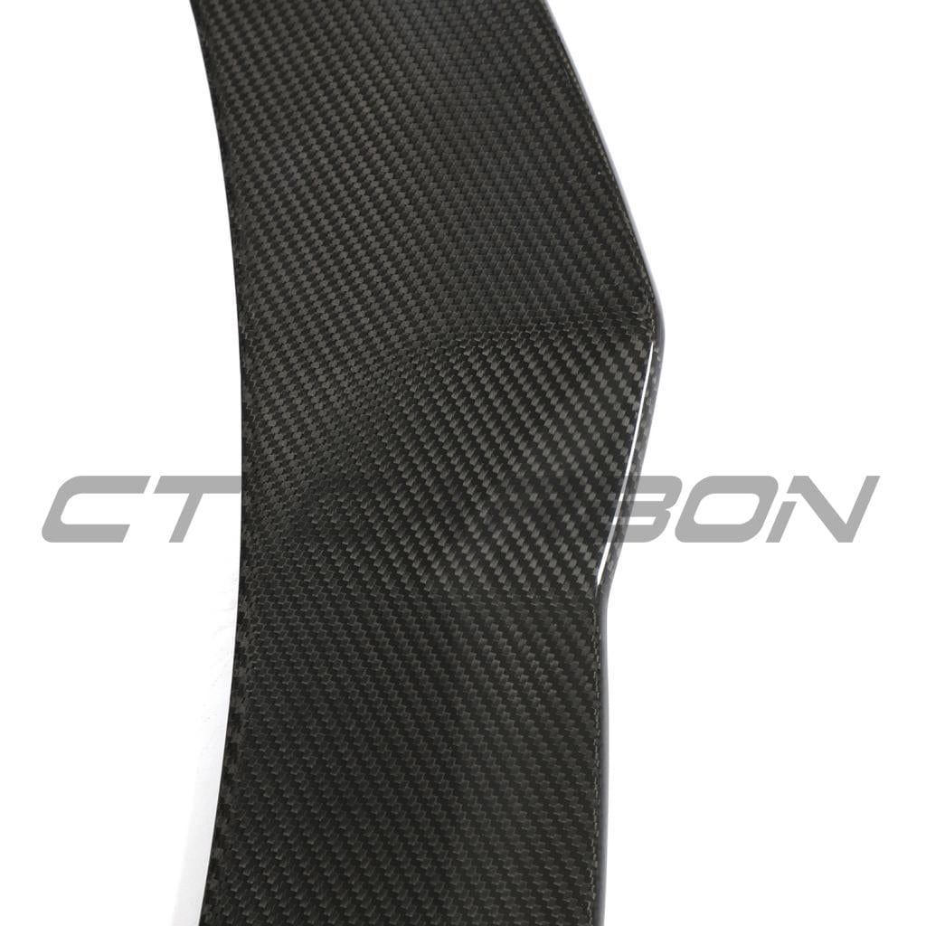 Tesla Model Y MK1 2020-2025 carbon fibre full kit by CT Carbon, featuring sleek carbon fiber components for a custom look.