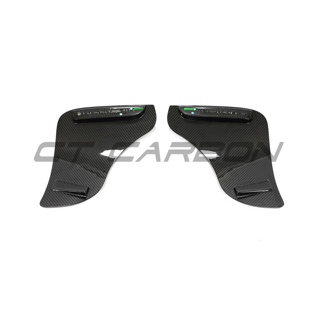 CT Carbon Tesla Model Y MK1 2020-2025 carbon fiber full kit, V3, showing sleek carbon fiber panels for enhanced style and performance.