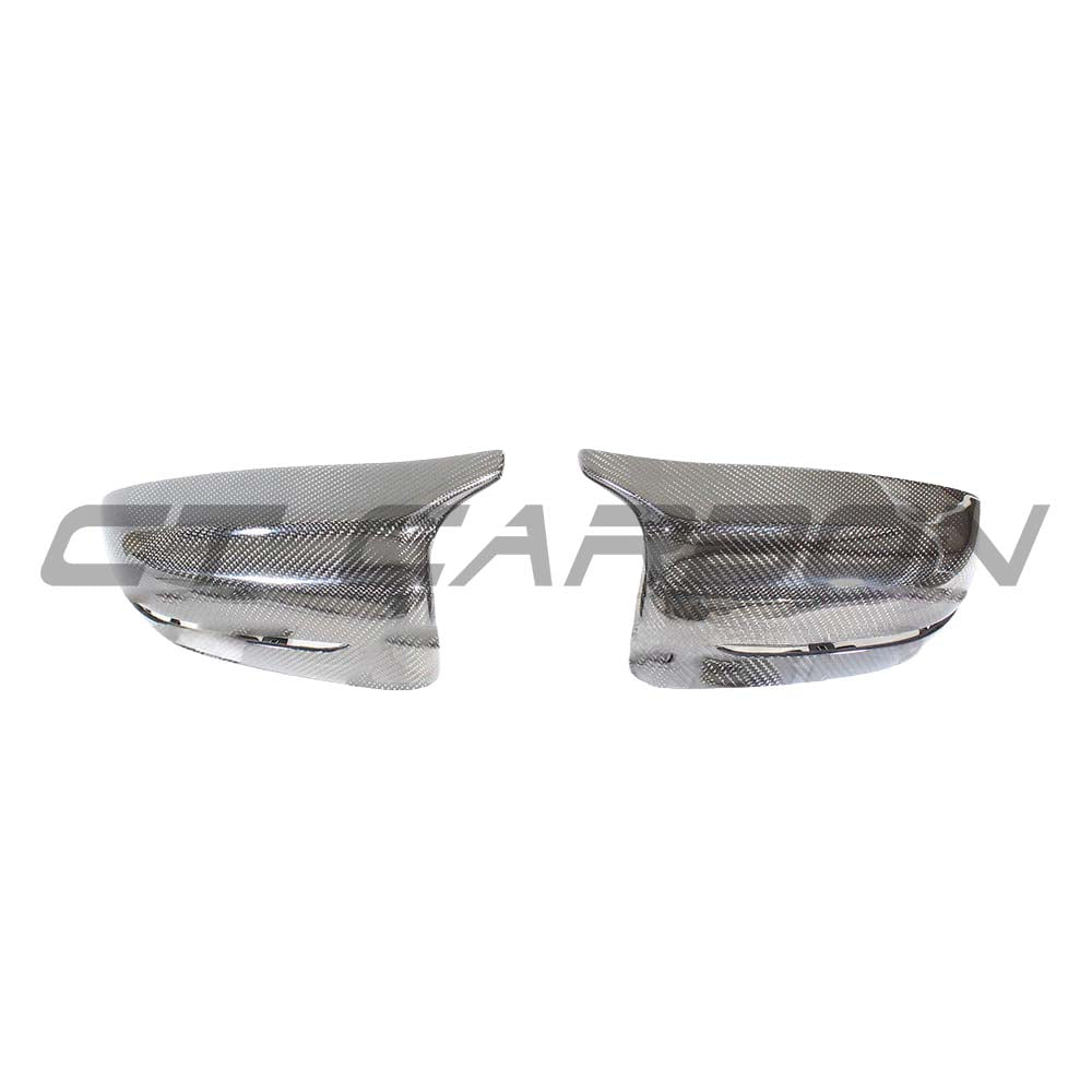 BMW 3, 4, 5 Series G20, G21, G22, G26, G30, G31 carbon fiber side mirror replacements by CT Carbon, RHD only.