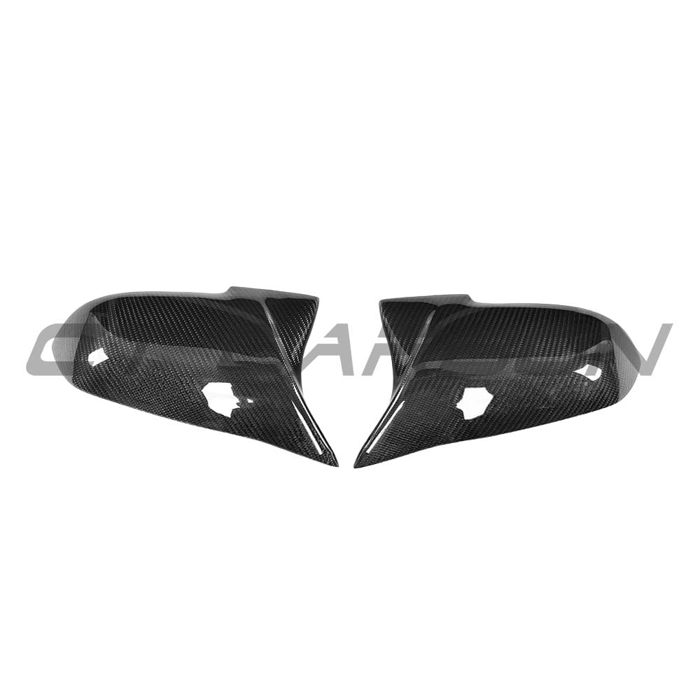 BMW Fxx 1-4 Series Carbon Fibre Mirrors by CT Carbon, showcasing sleek OEM-style side mirror replacements with carbon fiber finish.