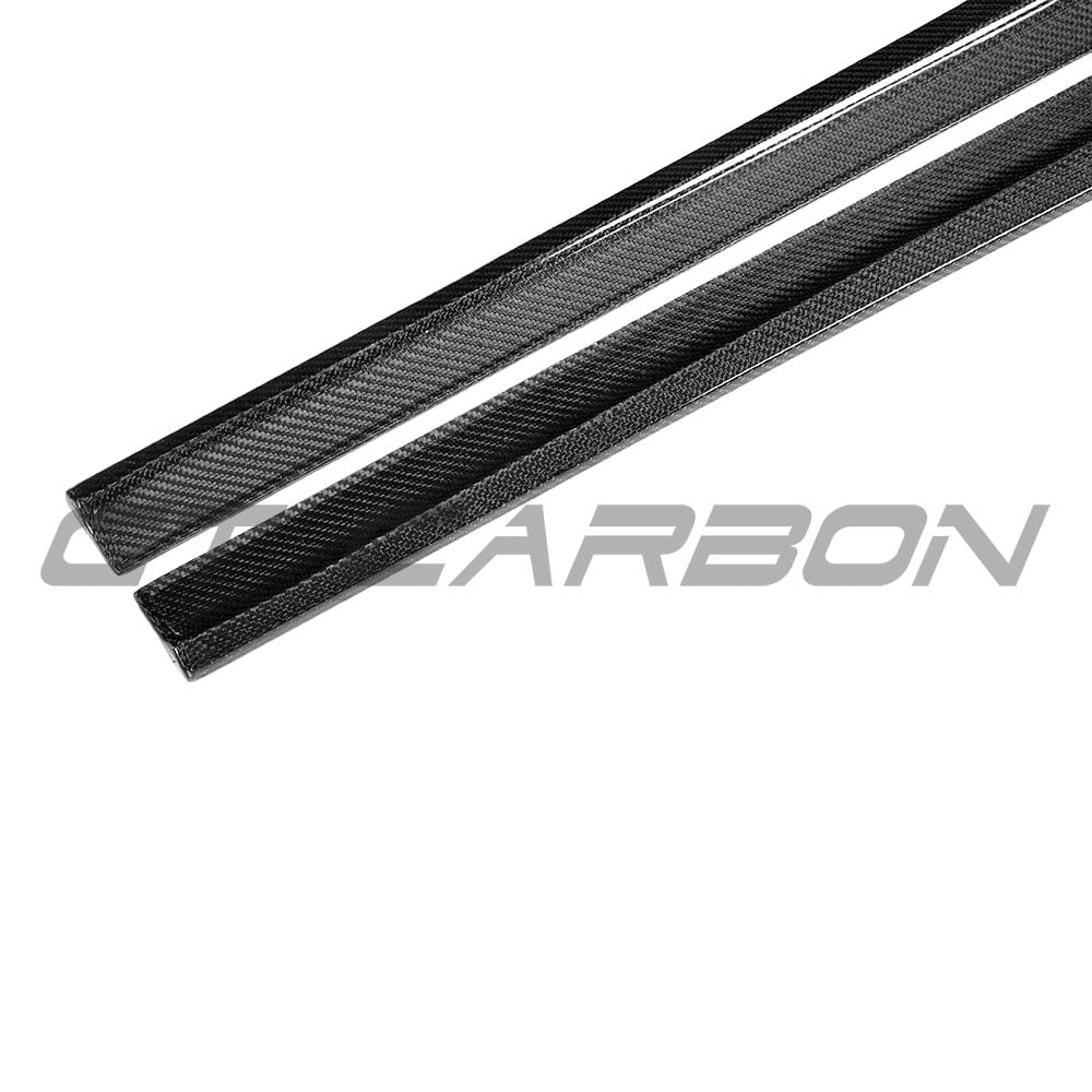 BMW G30 5 Series carbon fiber side skirts kit by CT Carbon, featuring sleek MP style side skirts for enhanced sporty look.