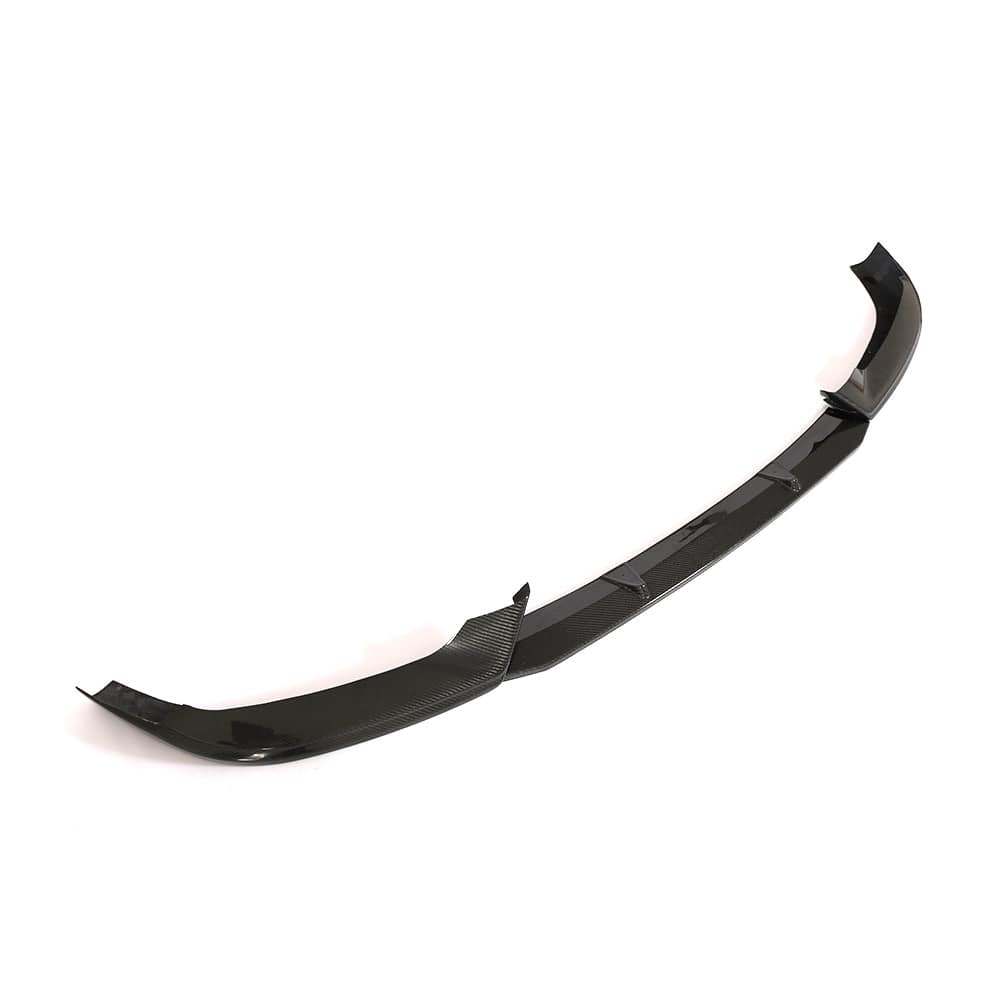 CT Carbon carbon fiber splitter for Audi A5 S5 B9 2017-2021, showcasing sleek aerodynamic design and high-quality finish.