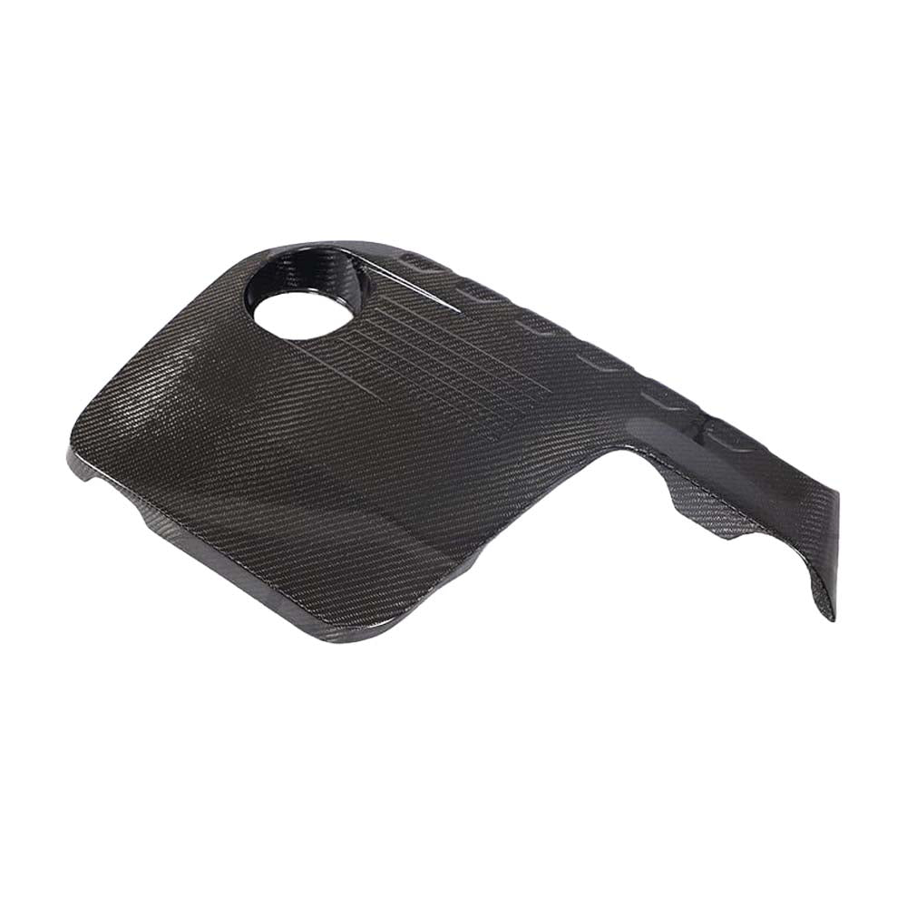 CT Carbon carbon fiber engine cover for BMW F80, F82, F83, F87 M2C, M3, M4 models, showcasing sleek lightweight design.
