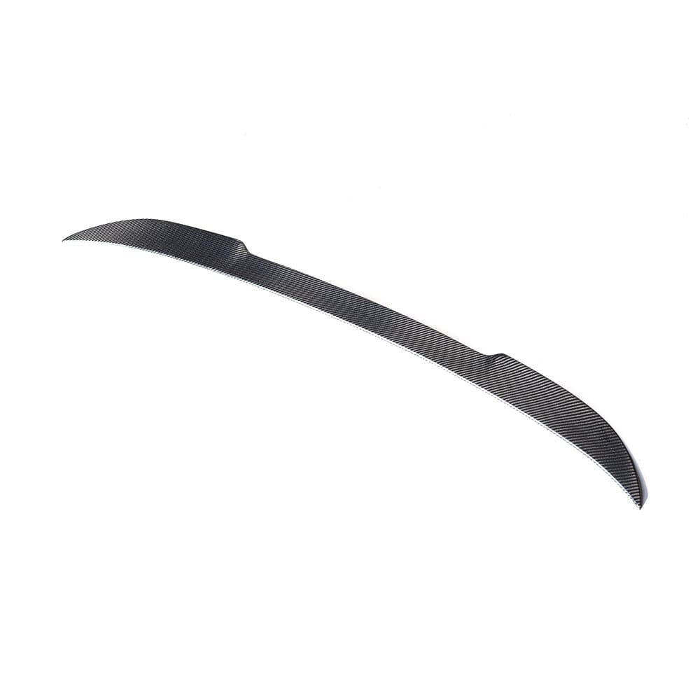 BMW M5 F90 and G30 5 Series carbon fibre spoiler by CT Carbon, showing the sleek, aerodynamic design with a splitter style.