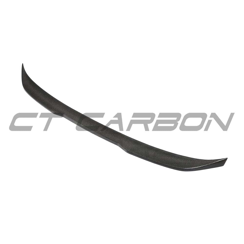 BMW G30 5 Series V8 carbon fibre kit including splitter and spoiler, featuring CT Carbon's MP style design and high-performance finish.