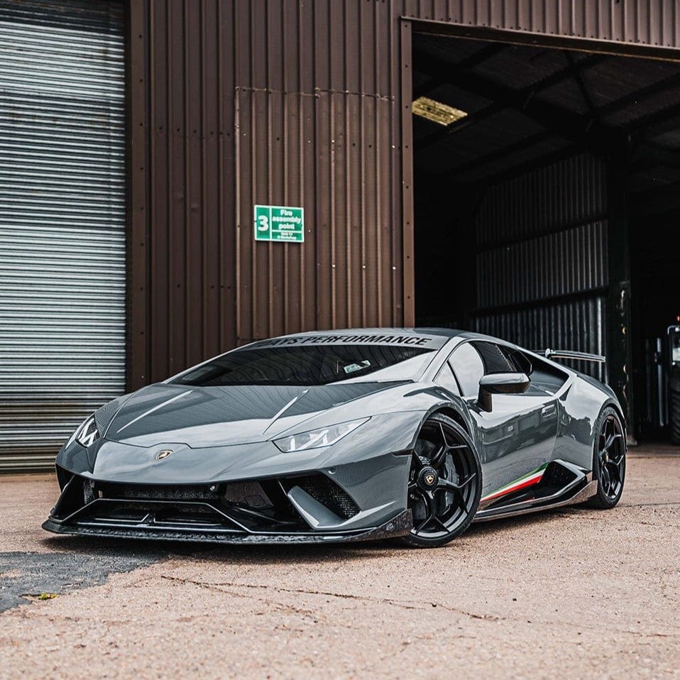 CT Carbon Lamborghini Huracan Performante forged splitter, lightweight aerodynamic front splitter for enhanced performance and style.