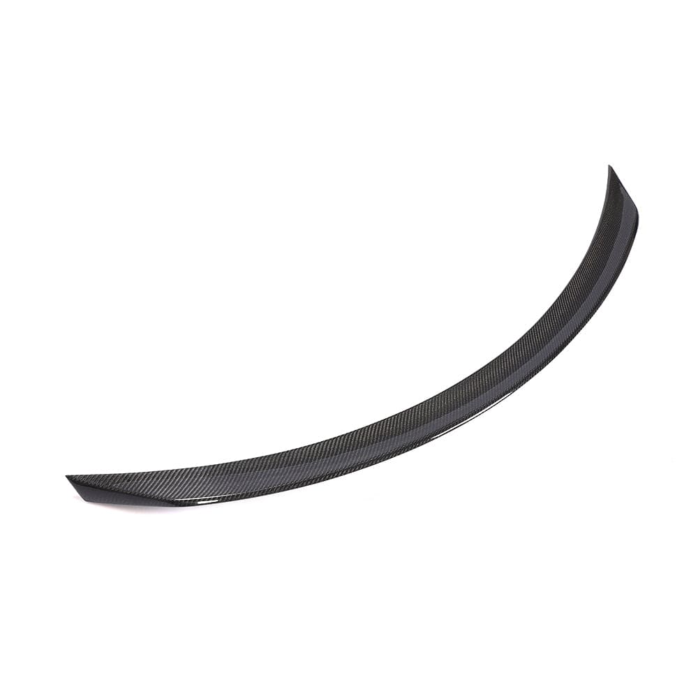 CT Carbon spoiler for Mercedes C63/C63S/C-Class W205 coupe, carbon fiber design, sporty aerodynamic style, V2 model.