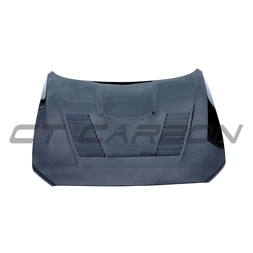 BMW M2 F87 and M2C F87, F20 and F22 1 and 2 Series carbon fiber bonnet by CT Carbon, showing sleek lightweight hood design.