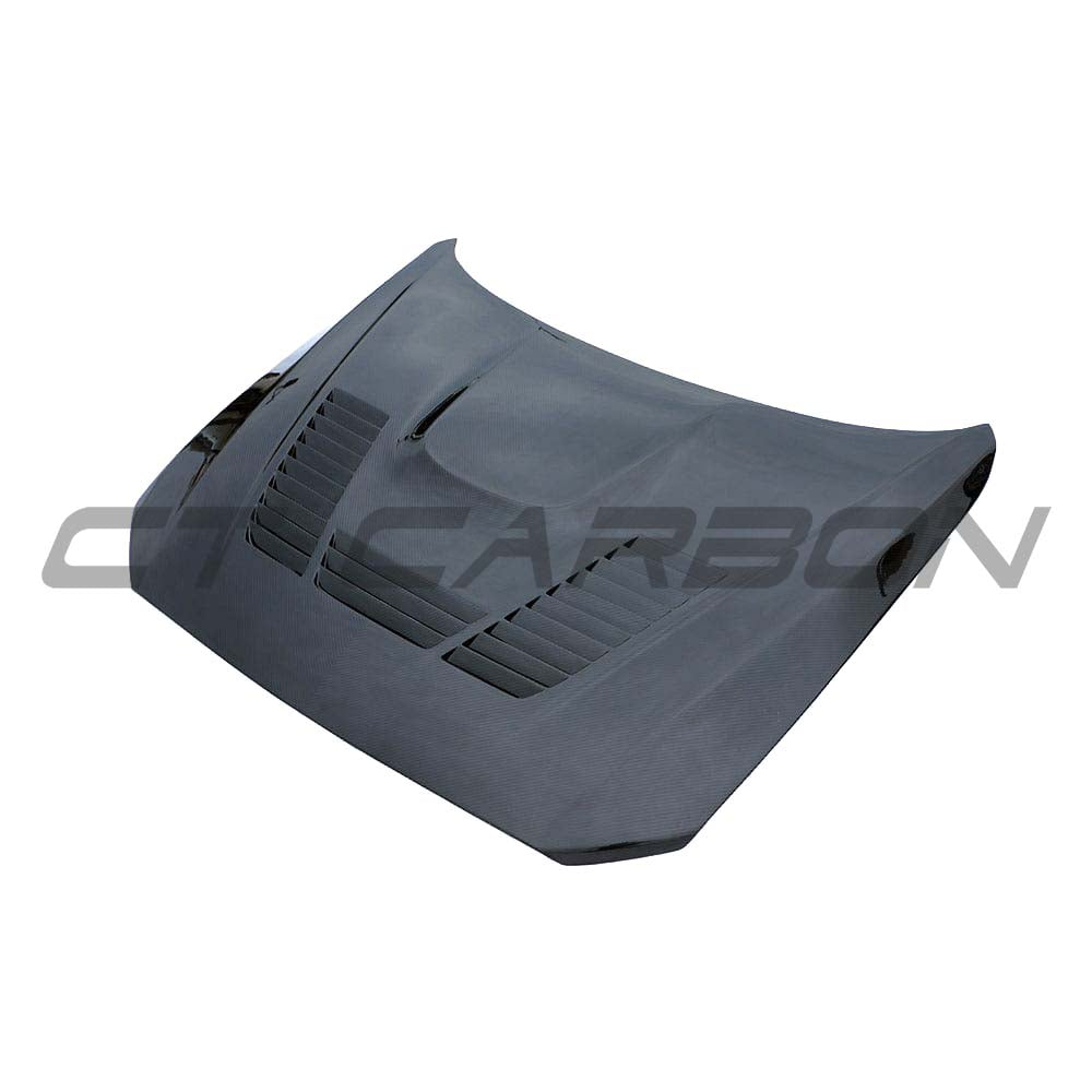BMW F87 M2 Carbon Fibre Ultimate Kit by CT Carbon, showing the sleek, lightweight carbon fibre bonnet and body parts on the vehicle.