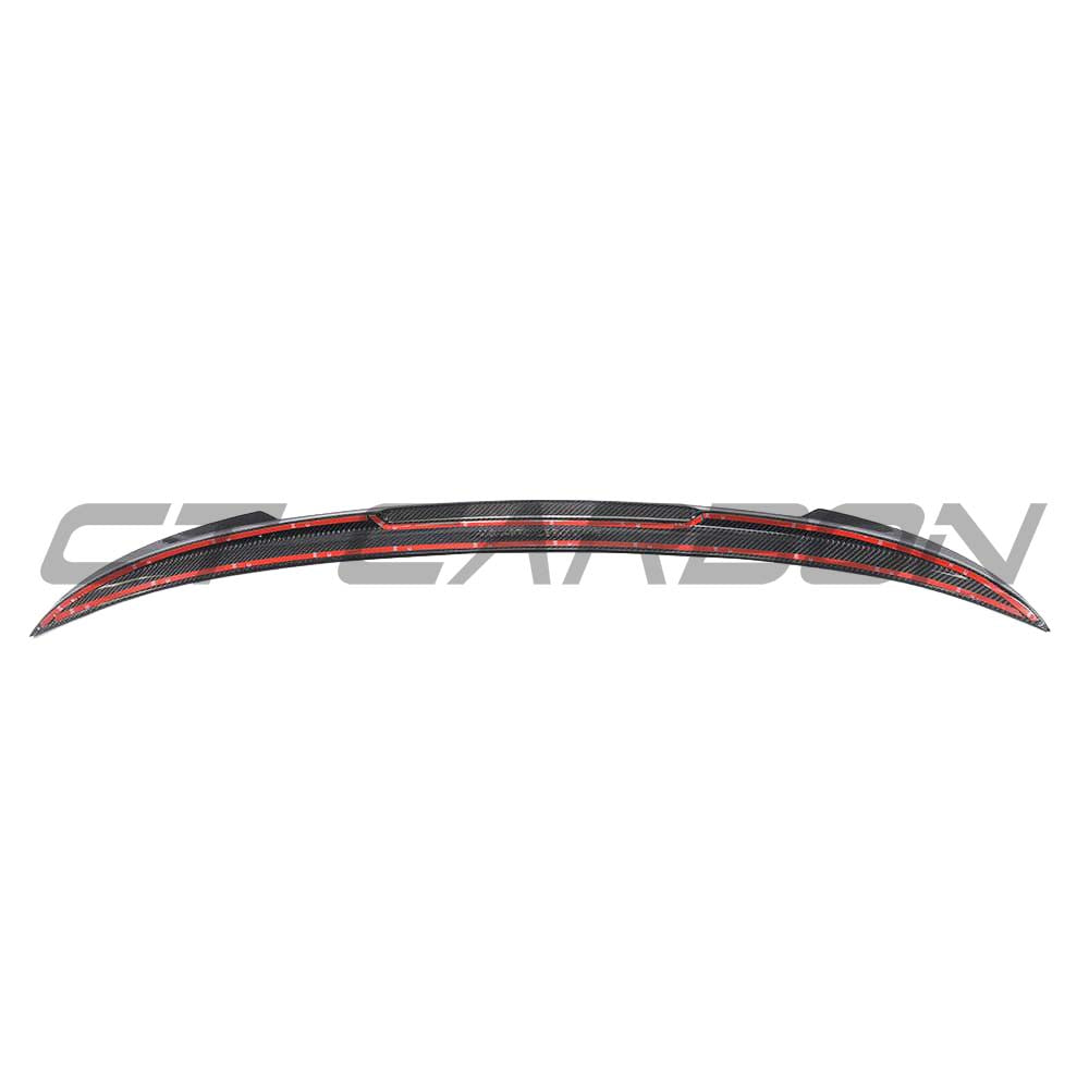 BMW M4 F83 F33 4 Series Carbon Fibre Spoiler by CT Carbon, V2, rear boot spoiler with performance styling and lightweight carbon finish.