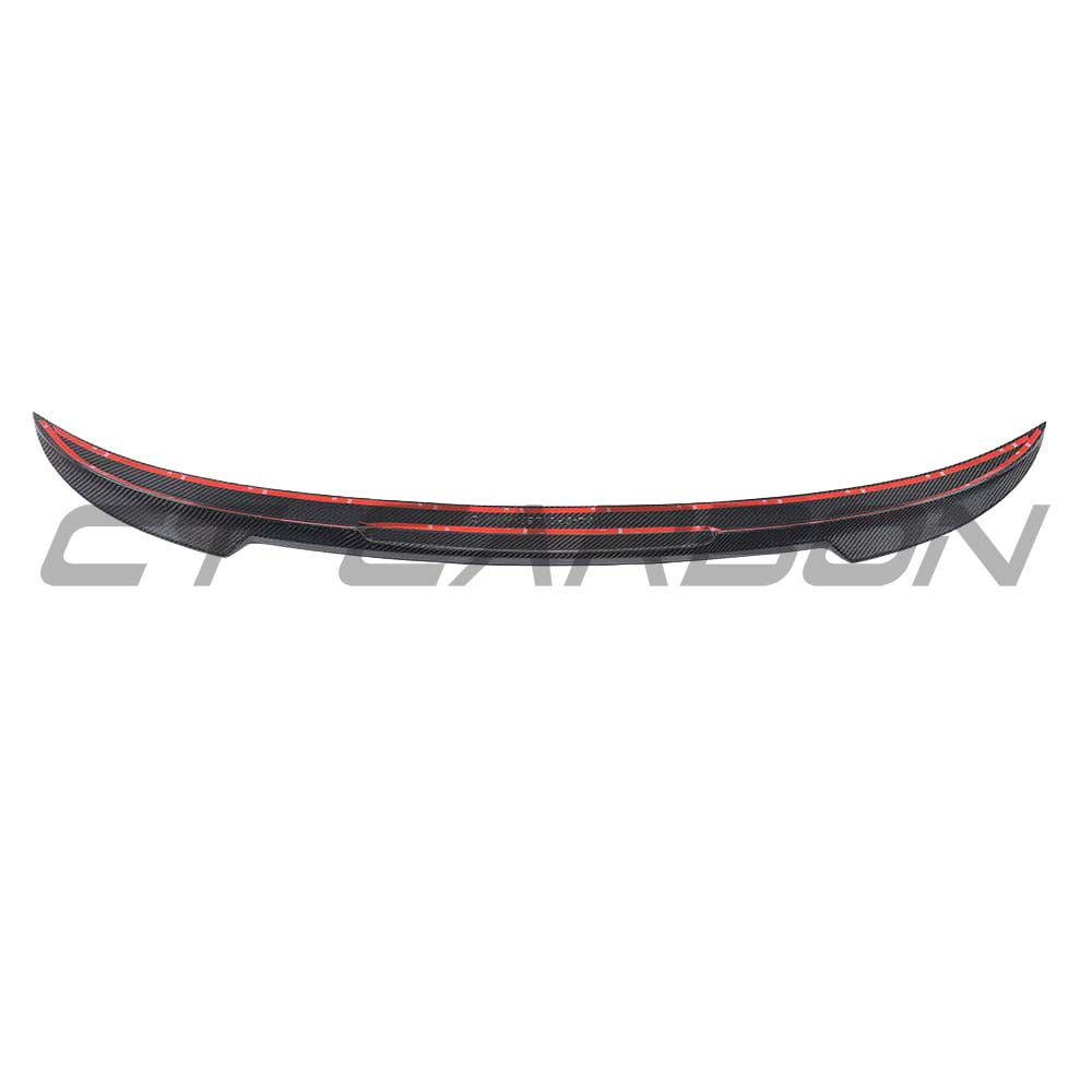 BMW M4 F83 F33 4 Series carbon fiber spoiler by CT Carbon, featuring a sleek CS-style rear spoiler for improved aerodynamics.