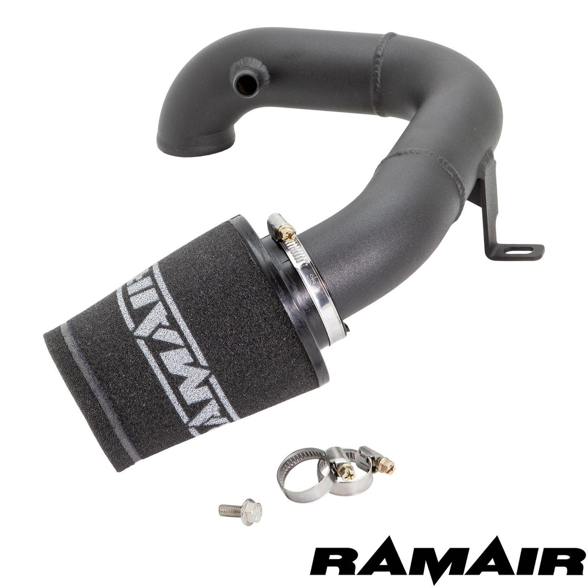 Ramair Peugeot 107 SR induction kit with foam air filter, showcasing the high-performance air intake component.