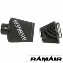 Ramair intake induction foam air filter kit installed in a Ford Fiesta ST 150 2.0L engine for improved airflow and performance.