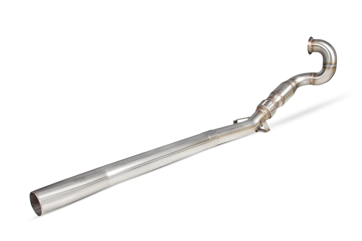 Scorpion Audi TT MK3 TTS sports cat downpipe with non-GPF model, featuring a high-performance exhaust component for Audi TT 2.0 TSFi quattro.