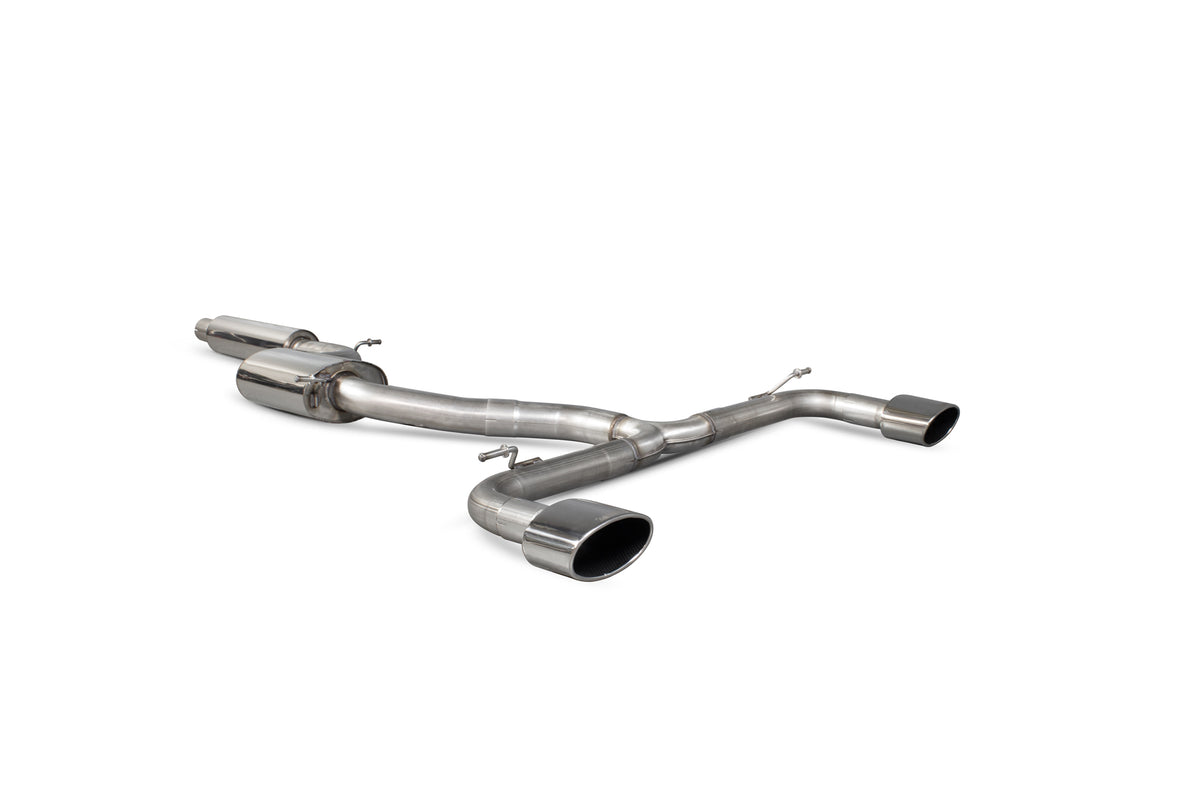 Scorpion Exhausts GPF-back exhaust system for Seat Leon Cupra 2.0 Tsi 280, 290, 300 GPF models, resonated cat-back design