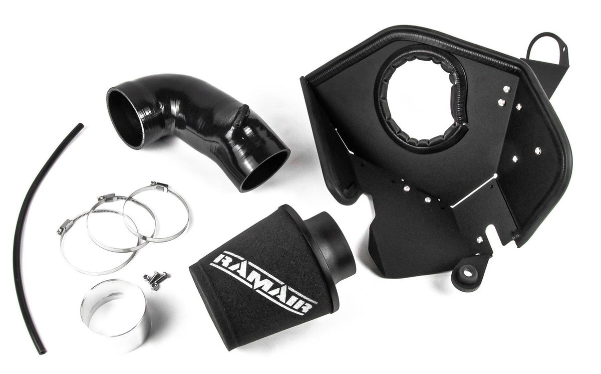 Ramair induction kit for Volkswagen MK8 2.0 GTi and R models, showing the air filter and intake components.