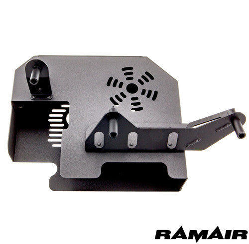 Ramair Ford Focus ST 225 red performance induction kit with ECU holder, showcasing the high-performance air intake system.