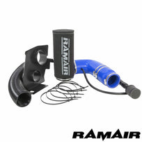 Ramair air filter induction intake kit for Citroen DS3, DS4, Peugeot 208, 308 1.2 THP VTI engine, with visible filter and tubing.