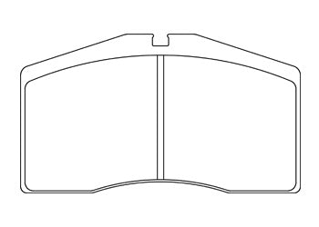 Official Endless EIP000 brake pad shape drawing