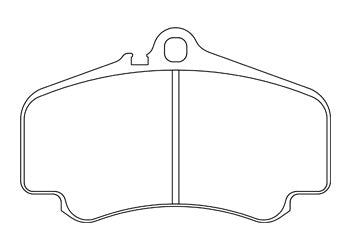 Official Endless EIP071 brake pad shape drawing