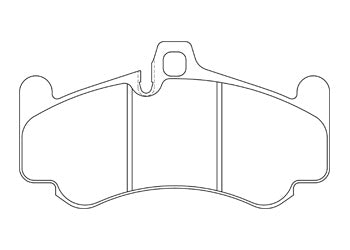 Official Endless EIP082 brake pad shape drawing