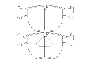Official Endless EIP125 brake pad shape drawing