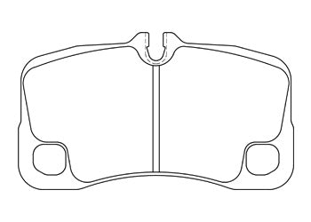 Official Endless EIP126 brake pad shape drawing