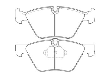 Official Endless EIP134 brake pad shape drawing