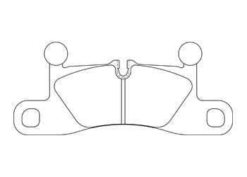 Official Endless EIP218 brake pad shape drawing
