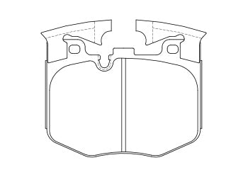 Official Endless EP535 brake pad shape drawing