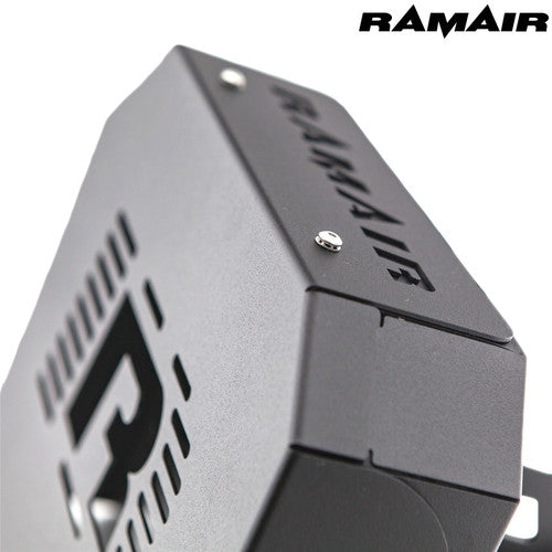 Ramair Ford Focus ST 225 blue induction kit with performance air filter and ECU holder for improved engine airflow.