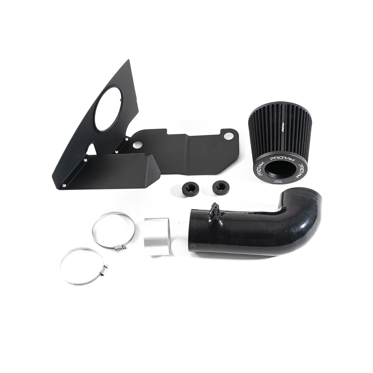 Ramair Proram performance induction kit for 1.9 and 2.0 TDI VAG MK5 and MK6 Golf engines, featuring high-flow air filters and hoses.
