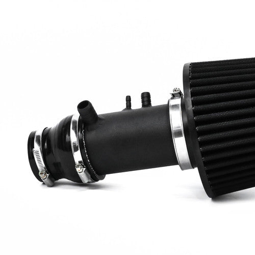 Ramair induction kit showing air filters and intake piping for improved engine airflow and performance.