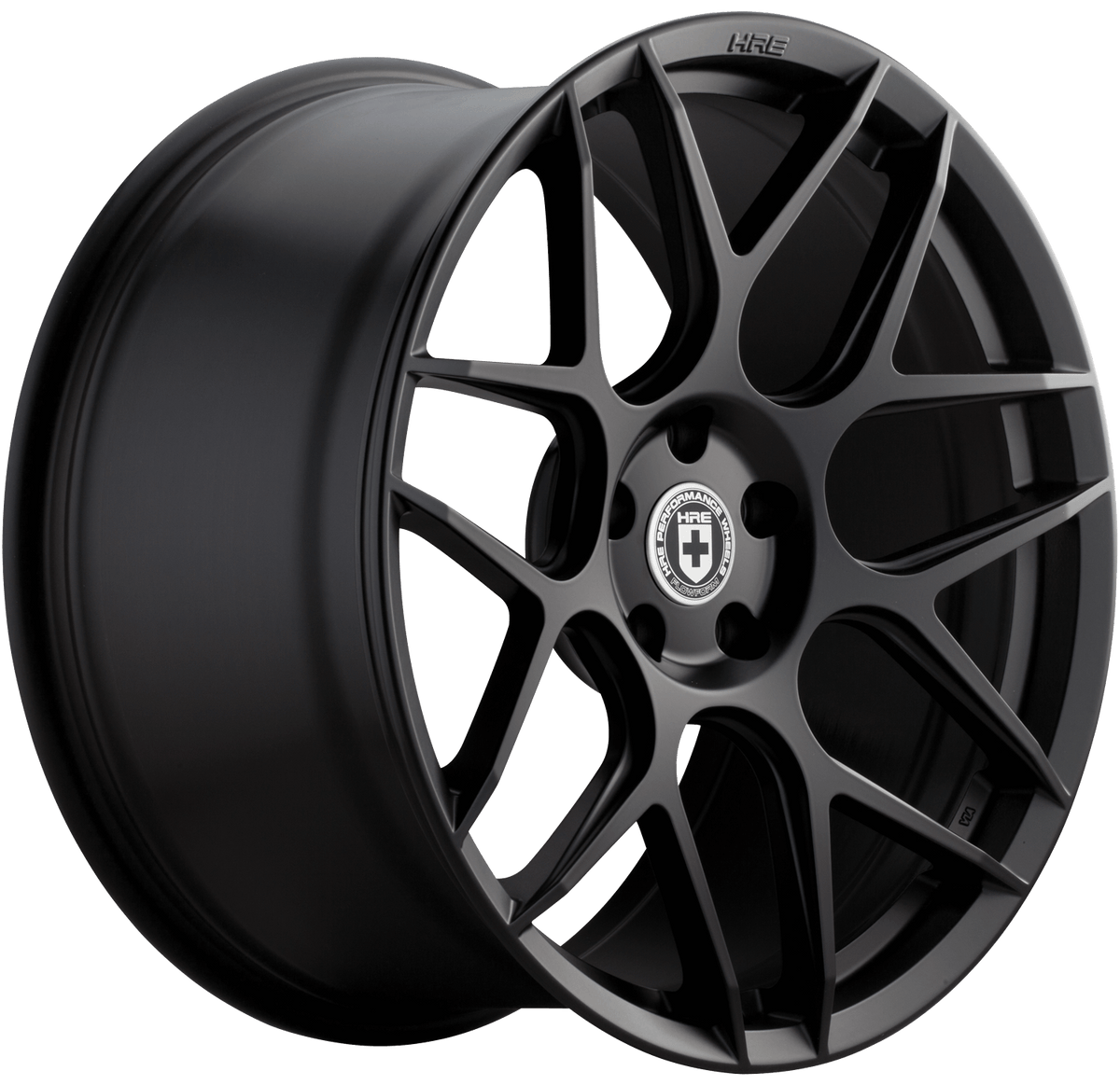 HRE PERFORMANCE WHEELS FF01 alloy wheels showcasing a sleek multi-spoke design on a vehicle.