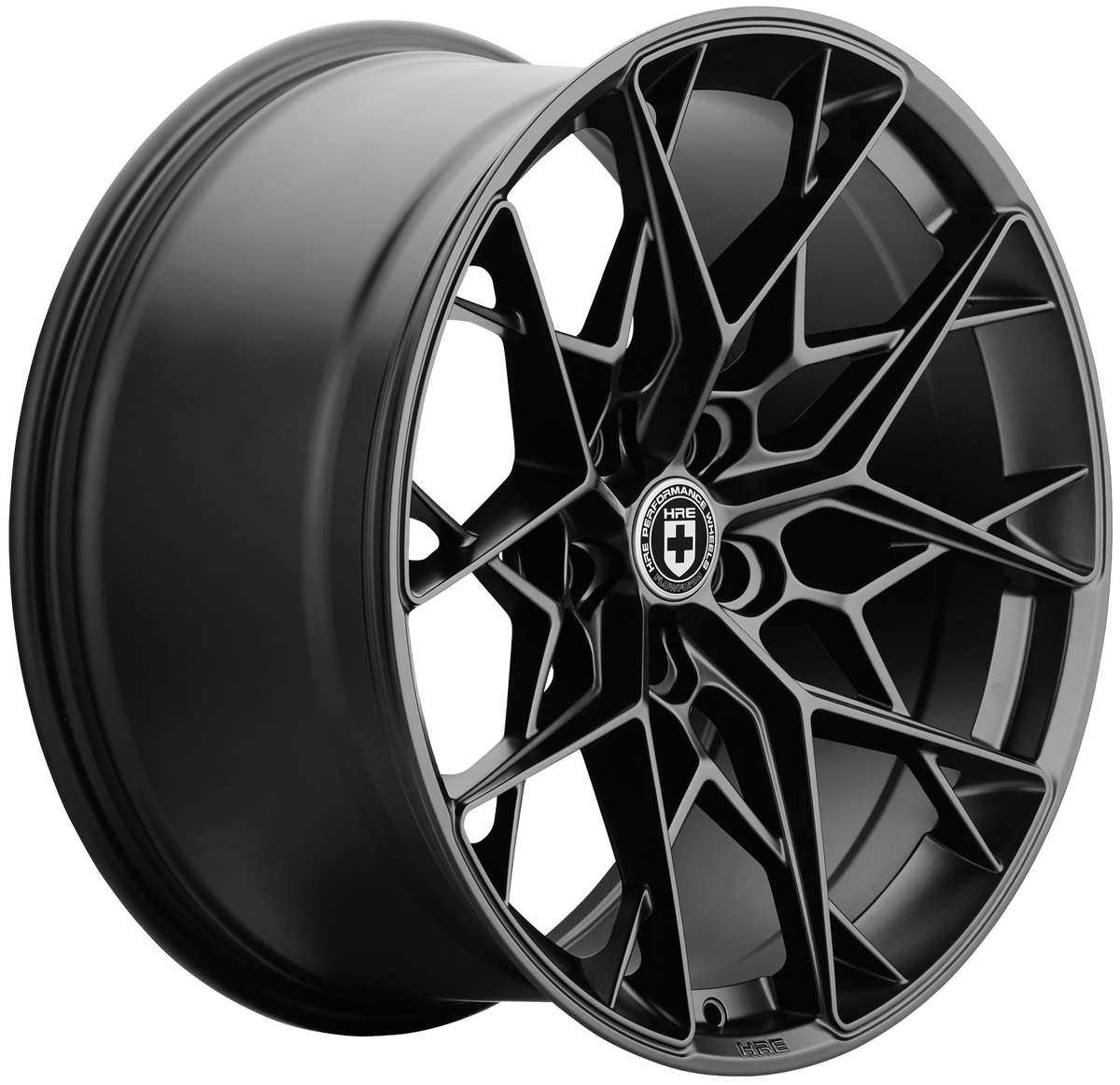 HRE Performance Wheels FF10 alloy wheel showing a sleek multi-spoke design in a close-up view.
