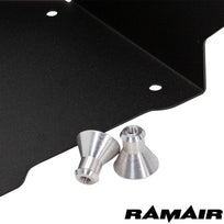 Ramair air filter induction intake kit installed in a Ford Fiesta ST MK8 1.5 Ecoboost engine bay, showcasing the high-performance component.