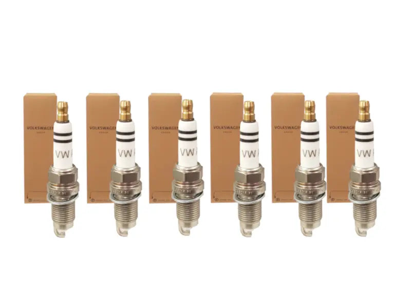 Genuine VW Golf 2004-2009 Spark Plugs (Set of 6) 3.2L V6 R32 4Motion (101905606A)
