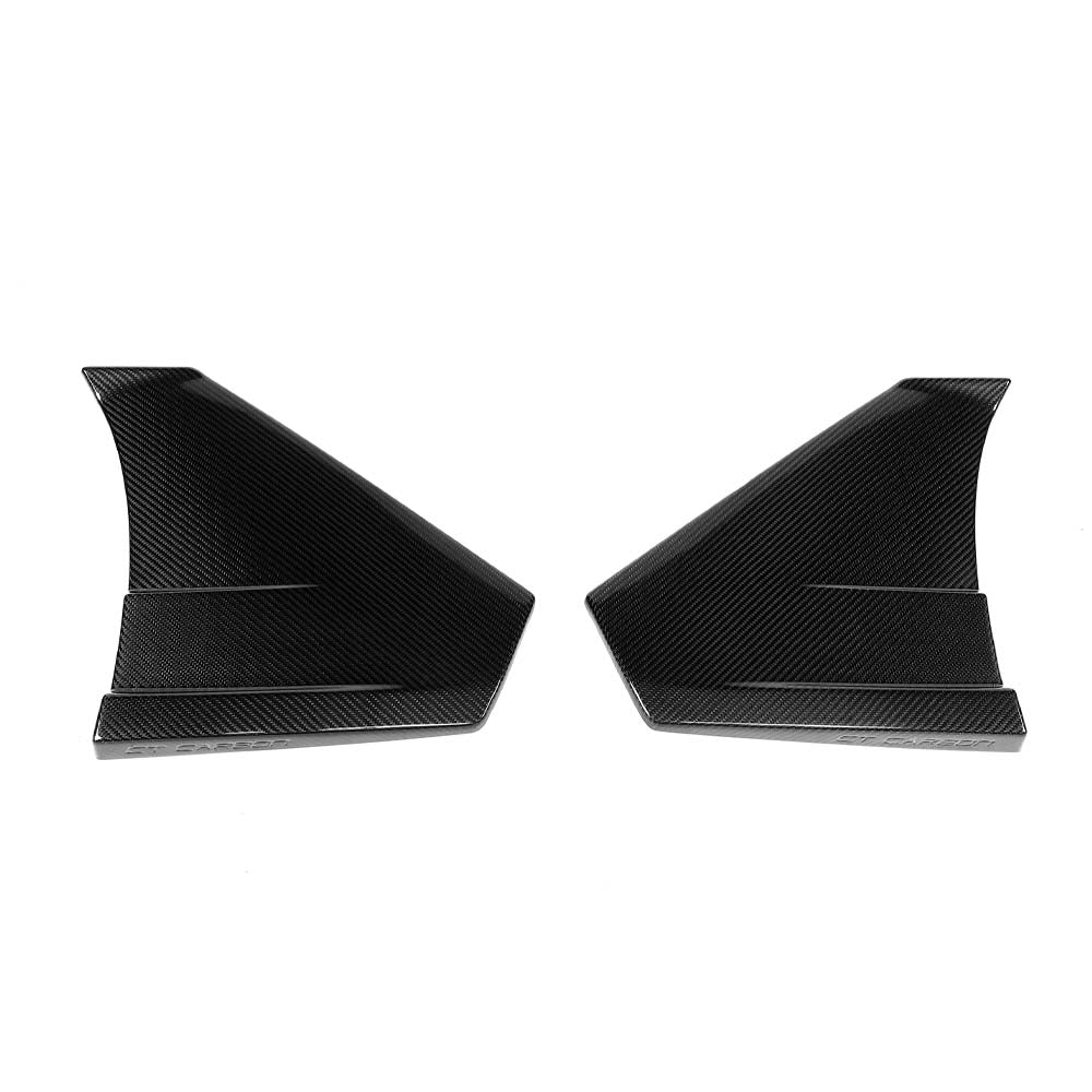 Lamborghini Revueltto carbon fiber door trim side skirts by CT Carbon, showcasing sleek, textured carbon fiber surface and precise fit.