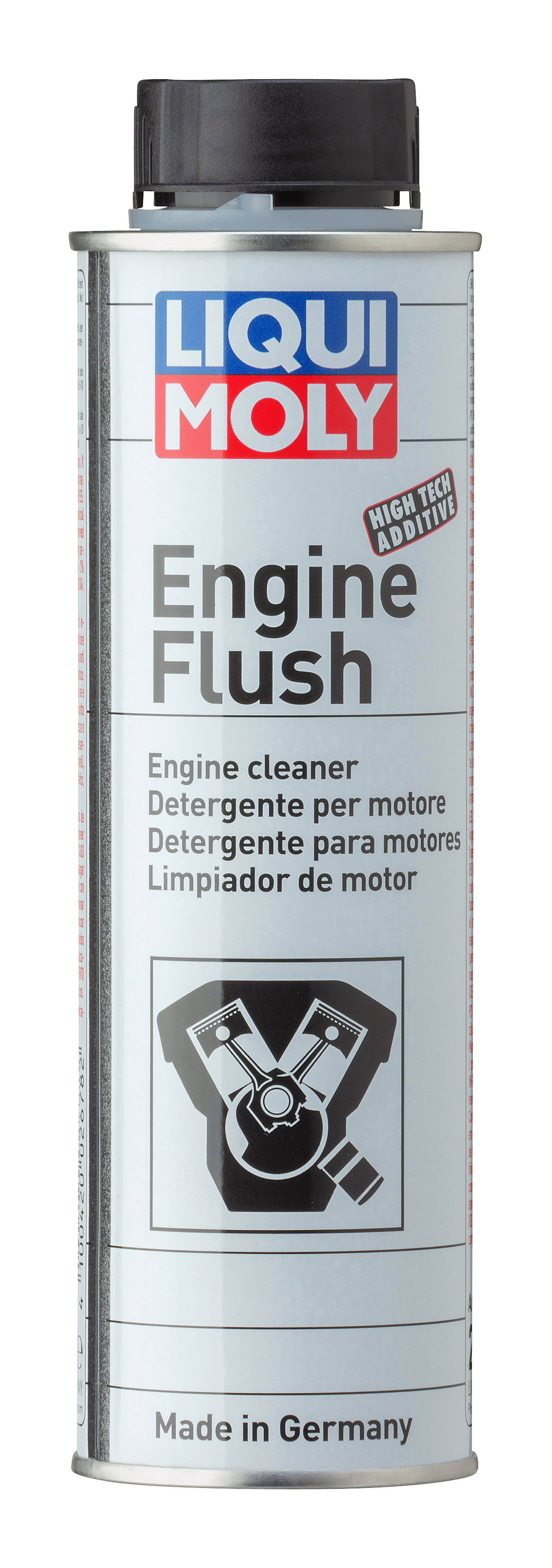 Liqui Moly Engine Flush additive bottle, 300ml container for cleaning and treating car engines.