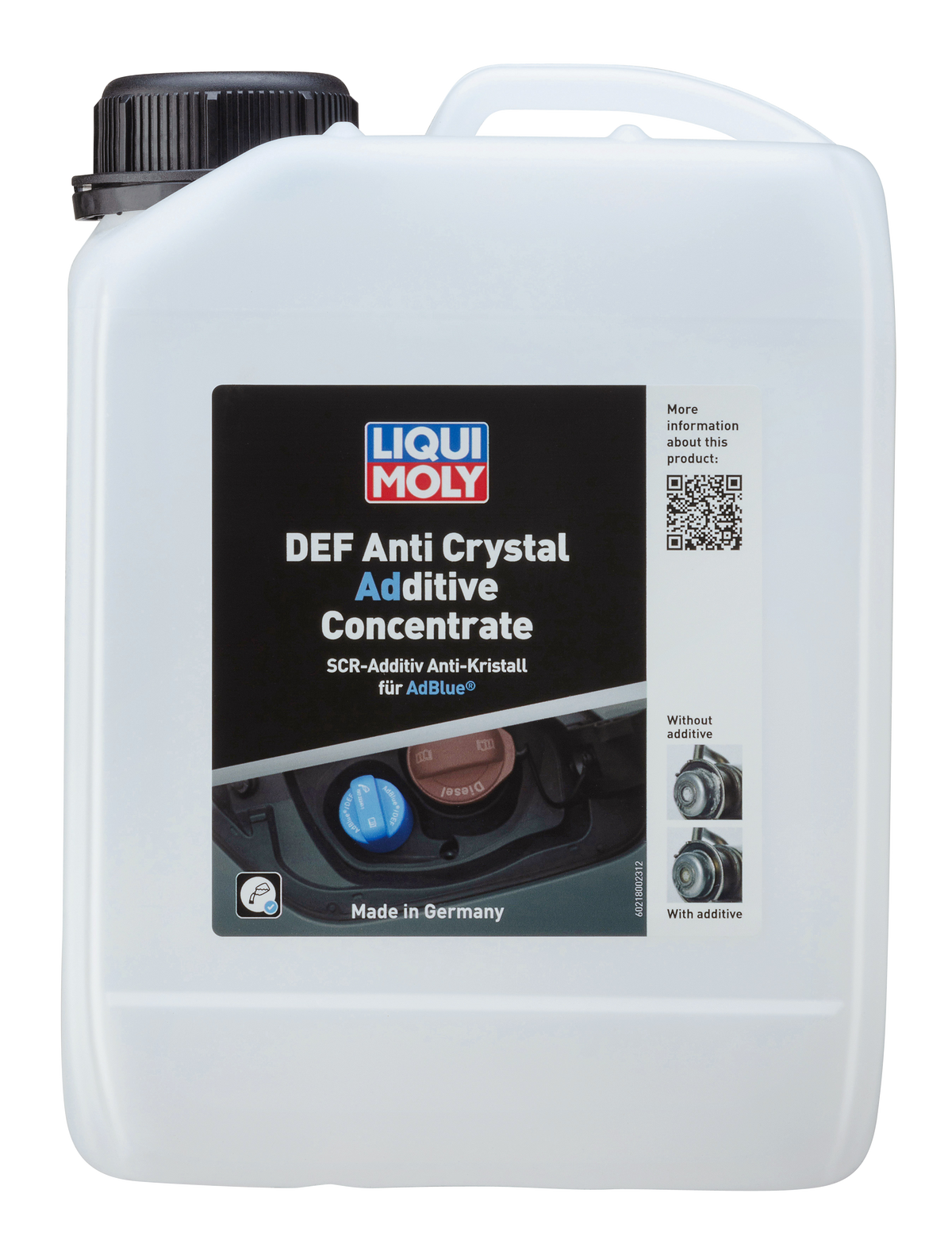 Liqui Moly Def Anti Crystal Additive Concentrate bottle for automotive treatment with label details visible.