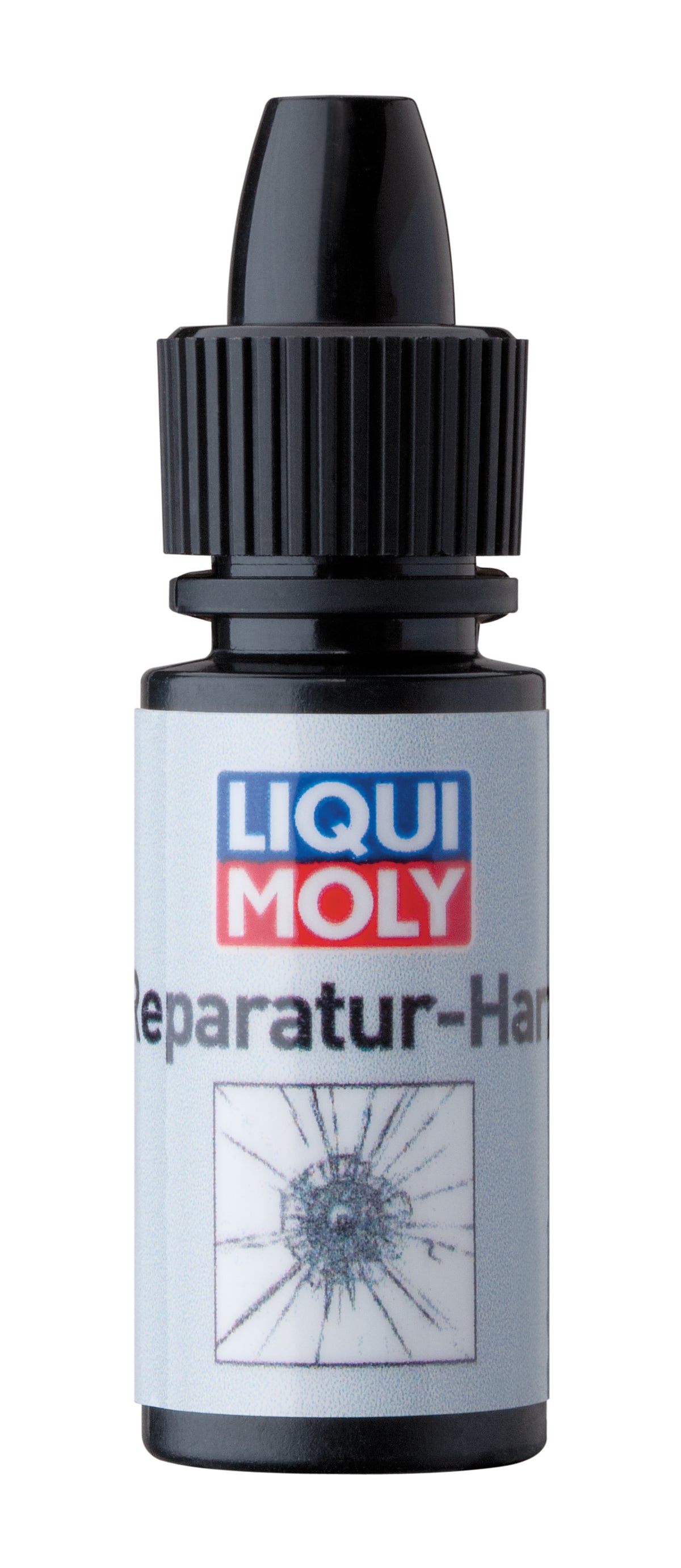 Liqui Moly repair resin with injector for adhesives and sealants, showing the resin and applicator tool in the image.