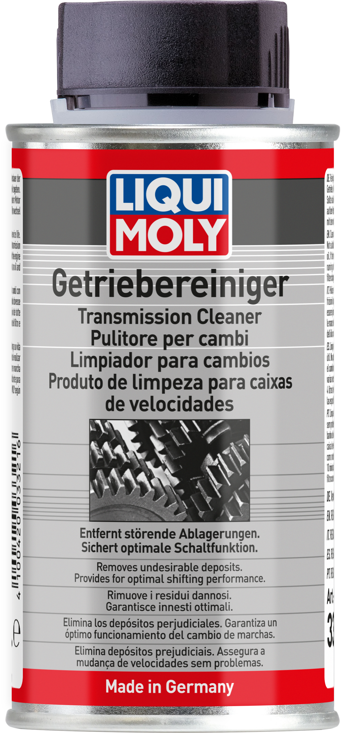 Liqui Moly Transmission Cleaner 150ml bottle, additive treatment for automatic transmissions, with the Liqui Moly logo visible.