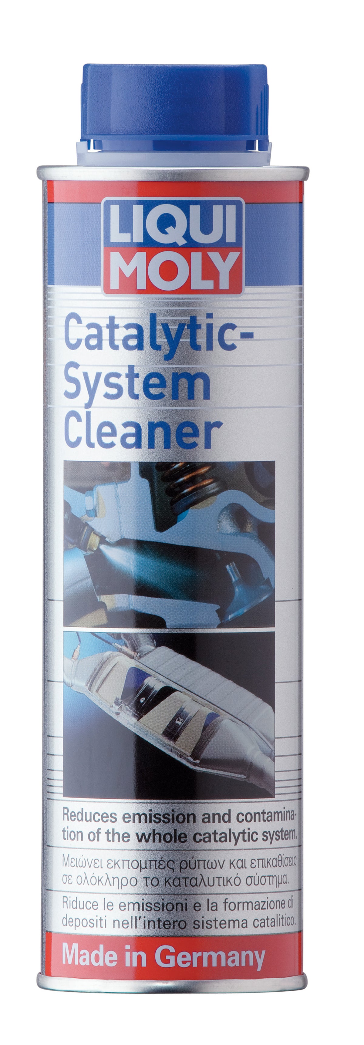 Liqui Moly Catalytic System Cleaner 300ml bottle, additive treatment for vehicle exhaust systems, shown with product label and packaging